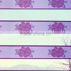 Top-grade Blinds 100% Blackout Roller Blind Double-shade Shower Curtain Jacquard Zebra Blind/ Stone-look Zebra Blinds thumbnail-2