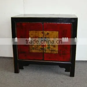 Antique Chinese Hand Painted Furniture Cabinet thumbnail-1