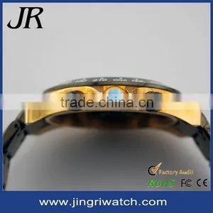 Top Quality Leather Watch Men Stainless Steel Back Water Resistant Watch for Vogue Watch Men Japan Movt Watches thumbnail-3