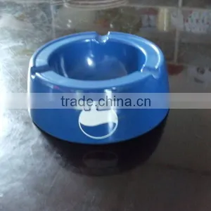 Melamine Blue Round Ashtray thumbnail-1