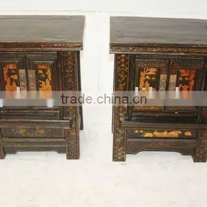 Chiese Antique Golden Painting Bedside thumbnail-1