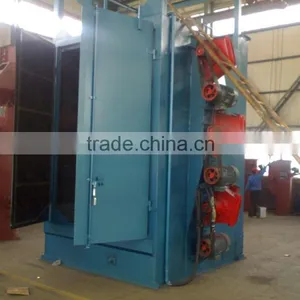 Double Hook Curved Blade Sand Polishing Shot Blasting Machine thumbnail-5