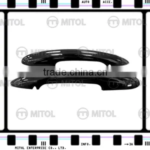 For Mini Cooper F56 Glossy Black Car Door Handle Cover W/Hold thumbnail-1