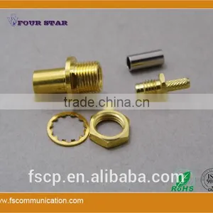 SMB Connector Female Back Bulkhead Crimp for RG316 Cable thumbnail-1