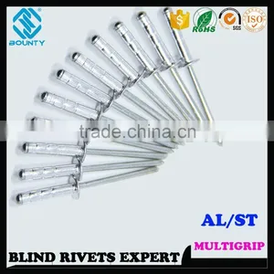 HIGH QUALITY FACTORY DOME HEAD ALUMINUM MULTI GRIP RIVETS thumbnail-3