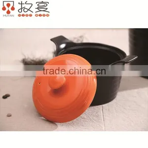 Chaozhou MUYAN Ceramic Casserole Soup Pot Round Shape With Handle thumbnail-1