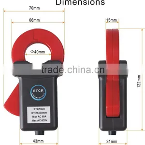ETCR 040 High Sensitivity Clamp AC Current Probe(10Hz~100Khz) Electrical Instrument thumbnail-2