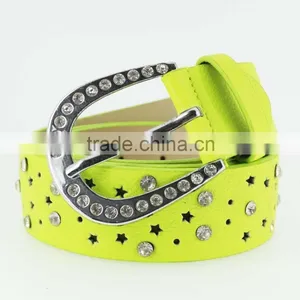 Women'sfashion Women Jeans Rhinestone Belt With Shiny Silver Rhinestone Buckles in Yiwu thumbnail-2