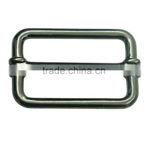 Eco-friendly Heavy Duty Metal Gun Slider Men Belt Buckle for 38mm 1.5 Inch Webbing Strap thumbnail-1