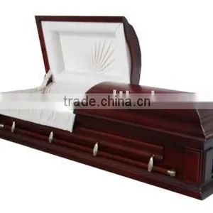 Oak Veneer Casket thumbnail-1