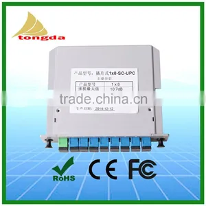 GPON System 1x8 Outdoor Ftth Plc Splitter SC LC Optic Fiber Splitter Price thumbnail-1