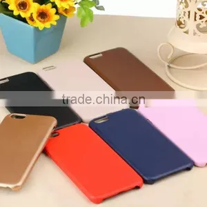 Solid Color PU Mobile Phone Back Case For IPhone 6s Plus thumbnail-2