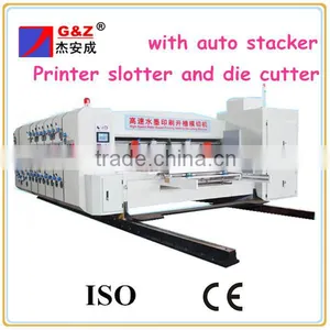 Ink Flexo Printer Slotter Die-cutter Stacker Machine thumbnail-1