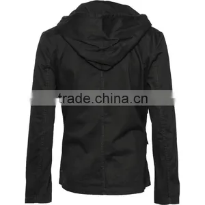 Jacket With Skull Buttons and Removable Hood thumbnail-4