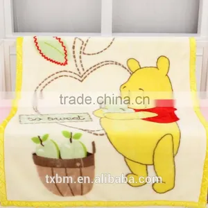 Cartoon 100% Polyester Coral Fleece Baby Blanket Baby Bedding Sets thumbnail-3