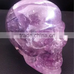 Crystal Hand Carving Amethyst Skull for Sale thumbnail-1