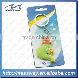 Hot Sale Promotional Lovely Cartoon 3D Custom Soft PVC Keychain thumbnail-4