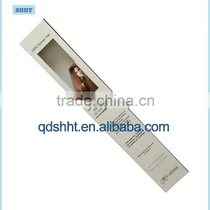 Customized Hair Extension Box With Clear Window and Plastic Hook thumbnail-4
