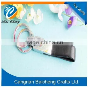 Zinc Alloy Leather Key Holder as Gift for Your Father and Husband on Father's Day Can Custom Design Your Words on it to Show thumbnail-2