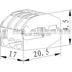 China Factory Supplying Equivalent Wago 222 Series Cable Terminal Block CE/CB/Rohs Approved thumbnail-5