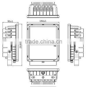 UL DLC TUV SAA 50w Meanwell Driver LED Floodlight thumbnail-3