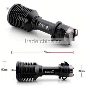 1158 New Design!! XM-L T6 LED Ultra Power Aluminum Torch Light Superbright Shockproof Intrinsically Safe Flashlight thumbnail-2