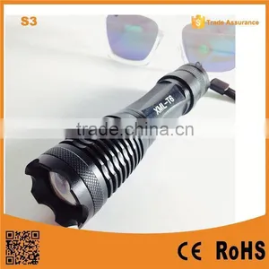 S3 Super Bright XML T6 Rechargeable Mini Zoom Charging Torch Light thumbnail-1