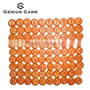Wooden 90 Number Bingo Chips thumbnail-1