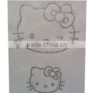 Factory Direct High Quality Environmental Crystal Lovely Cat Rhinestone Transfer Rhinestone Motif thumbnail-1