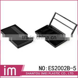 Newest Eyeshadow Packaging Square Black Plastic Containers thumbnail-1