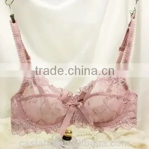 European Style Eyelash Lace Unlined Bra and Panty(FPY308) thumbnail-5