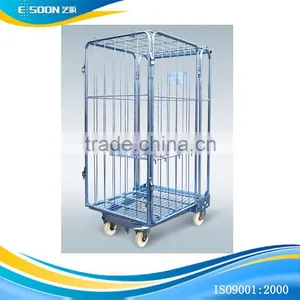 Library Steel Pallet Show Cage Rack Trolley thumbnail-1