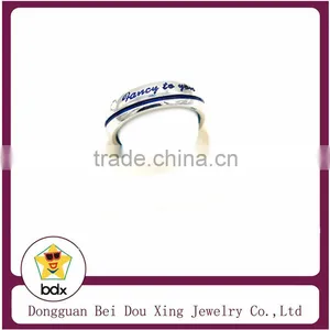 Fancy to You With Midnight Navy Color Crystal Paved New Fashion Ring thumbnail-1