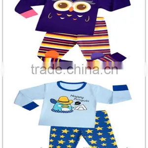 Wholesale Cotton Unisex 2pcs Lounge Wear Baby Clothing Set thumbnail-3