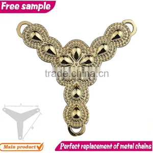 Ladies Shoe Decoration Clip Chain Flowers thumbnail-1
