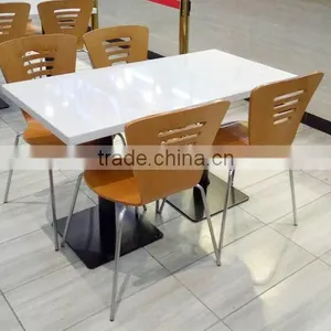 Factory Directly Acrylic Solid Surface Restaurant Dining Table,,artificial Stone Dinning Table Marble Top thumbnail-2