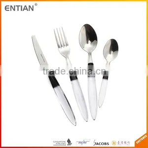 Factory Set Fork Spoon and Knife, 24 Pcs Stainless Steel Cutlery, Cutlery Set Plastic thumbnail-2