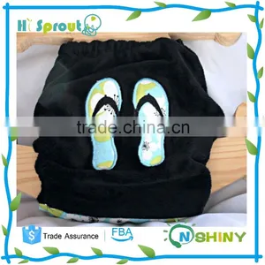 Nice Slippery Embroidery Design Baby Fitted Cloth Diaper thumbnail-1