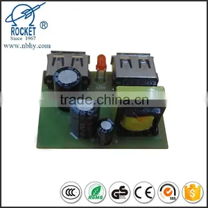 Chinese Hot Selling 5V1A 2 USB Port PCB Circuit Board OEM, Design and Manufacture for Power Adaptor thumbnail-1