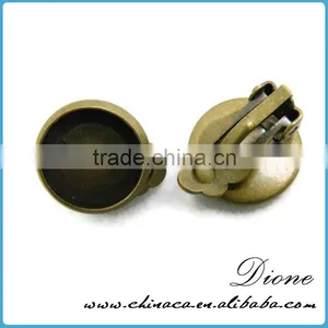 India Antiqued Broned Party Jewelry Fasihon Earring Settings thumbnail-1