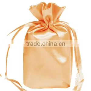 6x9 Fushia Drawstring Satin Bag for Wig With Logo Imprinted thumbnail-6