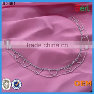 Crystal Cupchain Rhinestone Color Cup Chain for Women Rhinestone Necklace Chain thumbnail-5