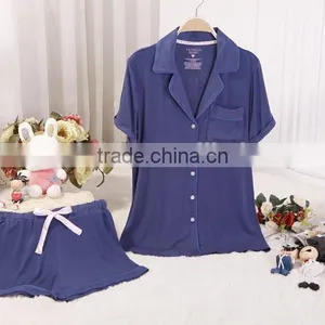 Custom Short Sleeve Cotton Nightgown Women Homewear Lady Pajama thumbnail-2