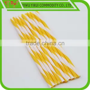 Colorful pp Straight Drinking Straw With Spiral Pattern thumbnail-4