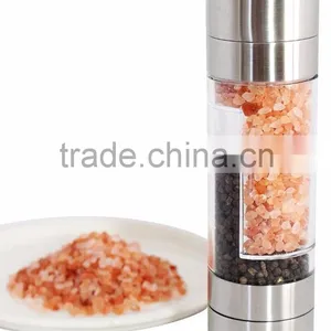 Adjustable Ceramic Grinding Mechanism Stainless Steel Salt and Pepper Grinder Set 2 in 1 Salt and Pepper Mill Set thumbnail-1