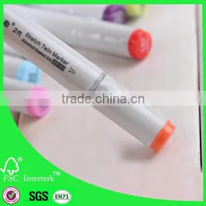 2014 Newest Novelty Markers Sketch Marker Permanent Twin Marker Set thumbnail-1