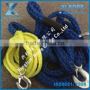 1/2" x 14' Bright Yellow pp Braid Car Tow Rope/ Trailer Rope With Hook at Both End thumbnail-3