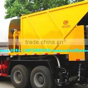 Howo 6x4 Asphalt Gravel Chip Sealer,asphalt Synchronous Chip Sealer 8000L Bitumen and 120000L Stone thumbnail-6