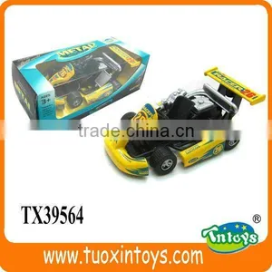 Pull Back Function Die Cast Mini go Kart thumbnail-1