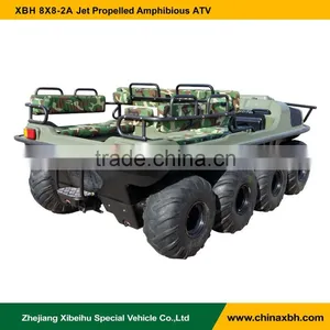 XBH 8x8-2A Jet Propelled Vehicle Tank Atv Amphibious ATV All Terrain Vehicle Amphibious Boat thumbnail-5